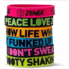 Zumba A0A00524 Express Yourself Bracelets (6PK)