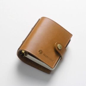 Password Book, A9 Size Leather Binder Password Keeper, 50 Pages Password Notebook Organizer Computer and Internet Address Website Login, Gifts for Home and Office (Brown Cover, Gold Rings)