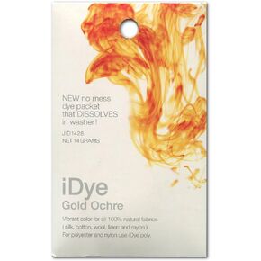 Jacquard Idye Natural Fabric: Gold Ochre