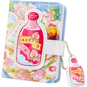 Kawaii Journal Notebook for Kids, Cute Mini Notebook A6 Size, Pocket Diary Colorful Pages, Do do List Notepad 224 Pages with Magnetic clasp