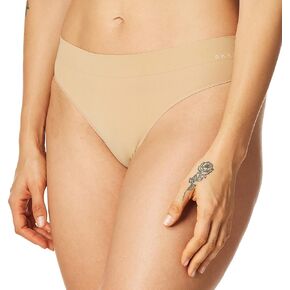 DKNY Women's Seamless Litewear Thong Panty, Glow, Large