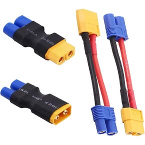 4pcs XT60 to EC3 Plug Female Male Adapter Connector(W46-4)