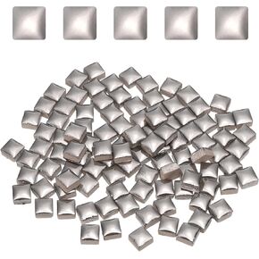 uxcell 100g Square Mosaic Tiles, Colorful Ceramic Mosaic Tiles for Crafts Bulk Mosaic Supplies for Home Decoration Art Crafts DIY Projects, 0.4 x 0.4Inch, Laser Blue