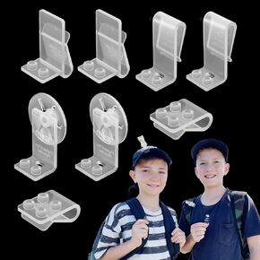 Figleaf™ Minifigure Clip Set - Innovative Building Block & Fashion Clips for Minifigure Collectors' New Experience & Display, Ideal Concert Souvenir Educational Aid in Class, Role-Play (A Set)