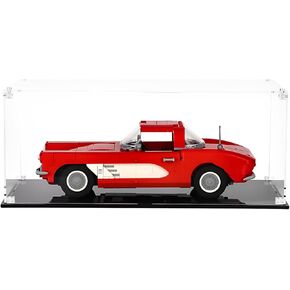 Acrylic Display Case for Lego Corvette Classic Car 10321, Dust-Proof Display Box for Lego 10321, Size: 14.9x7.87x7.87 inch (NOT Included The Model)