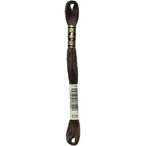 DMC Thread 6-Strand Embroidery Cotton 8.7 Yards Very Dark Beige Brown 117-838 (12-Pack)