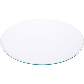Plymor 12" Round, 5mm Thick Beveled Clear Glass Circle