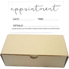 RXBC2011 Appointment Reminder Cards (Pack of 500) for Beauty Makeup Hair Nail Salon Barber Shop Restaurants Therapist Pack of 500