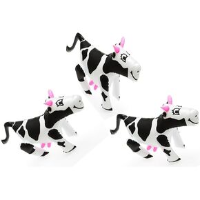 Inflatable Cows | 3 Pc Set | Hanging Party Inflate Decorations and Toys