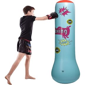 47in Inflatable Punching Bag Inflatable Boxing Pole for Bounce House Bouncy Castle Idear Gift