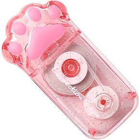 Corrections White Out Corrector Smooth Sliding Reusable Rewriting Immediately Correction Roller Pink Easy To Use Applicator Compact Tape Office or School Supplies