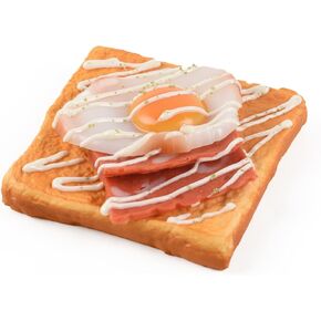 Fake Egg Toast Simulation Sprinkle Artificial Food Mixed Play Food Model Kitchen Decoration 1 pc
