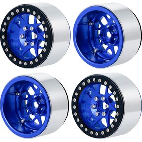 2.2" Aluminum Beadlock Wheel Rims 35mm for 1/10 Axial SCX10 Wraith 90048 90053 RBX10 TRX4 RC Crawler Car