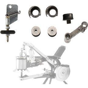 IRONWALLS Leather Sewing Machine Accessories Kit, 7PCS Universal Manual Cobbler Shoe Repair Machine Replacement Parts, Needle Bar Connecting Link, Rewinding Set, Bobbin Sets & Shuttle Carrier