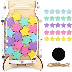 Magnetic Reward Jar, Classroom Reward System, Star Reward Jar for Classroom Boards, Reward Chart Chore Chart, Potty Training Rewards, Behavior Training Rewards