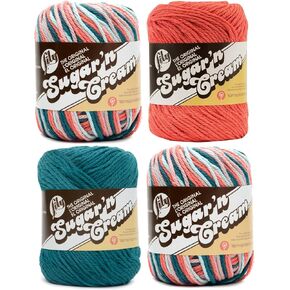 Sugar'N Cream Yarn - Solids-Tangerine