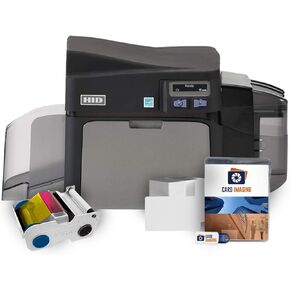 Fargo DTC4250e Single-side ID Card Printer & Supplies Package 52000