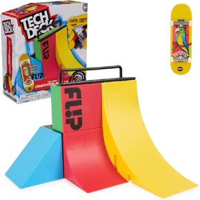 Tech Deck, Competition Wall 2.0 X-Connect Park Creator, Customizable and Buildable Fingerboard Ramp Set for Boys and Girls Ages 6+, Medium, Black, 6069423