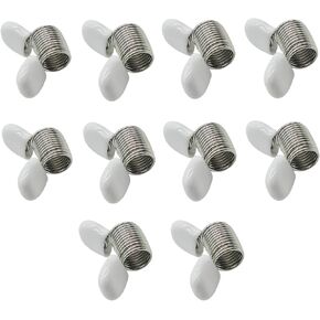 YWSHF 10 PCS Spring Clamps for Bead Jewelry Making,Bead Clamps for Jewelry Making, Kumihimo Bead Wire Ends to Prevent Beads from Falling DIY Bracelets Necklaces
