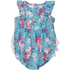 RuffleButts® Baby/Toddler Girls Sleeveless Tank Bubble Romper in Kuwait
