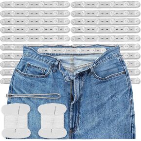20pcs Pant Waist Tightener - Waist Adjuster for Loose Jean Pants Button Tightener for Kids Women Men