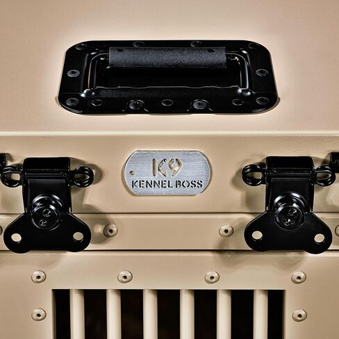 Heavy Duty Fully Collapsible Powder-Coated Aluminum Dog Crate - Small (Tan) in Saudi Arabia