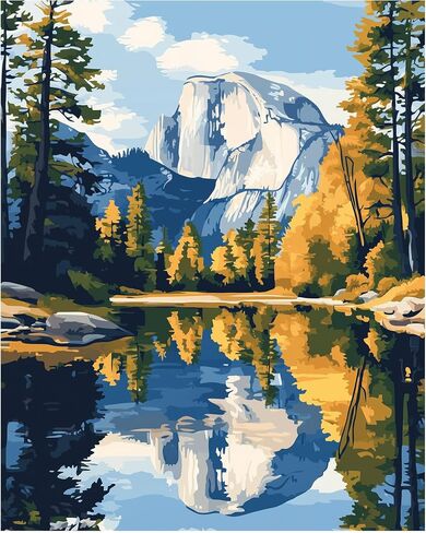 Arches National Park Paint by Number, Delicate Arch Paint by Numbers Kit for Adults, Utah Landscap Acrylic DIY Oil Painting on Canvas for Gift, Home Wall Decor(16x20inch, No Frame) in Saudi Arabia