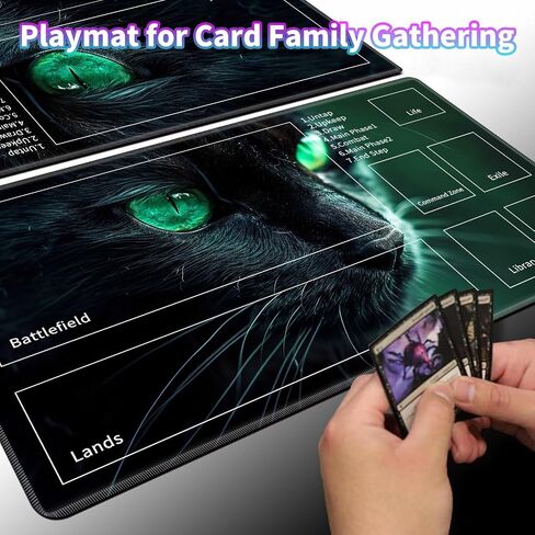 MTG Playmats for Magic The Gathering-Play Mat,Game Play Mat for MTG TCG 24" x 14" Board Game Card Game Trading Card Game Play Mat with Zones&Storage Bag,Mousepad Desk Mats,Cute Dragon in Saudi Arabia