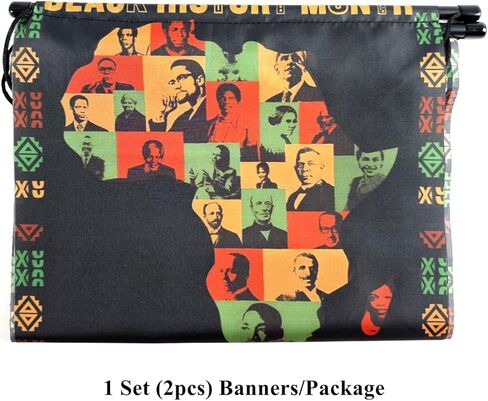 لافتات الشرفة السوداء للتاريخ الأسود ، لافتات الباب الأمامي الأمريكي من أصل أفريقي معلقة 70.8 "x11.8" ، عطلات فبراير كبرياء شرفات جونيتيشنث لعلامات الشرفة المبتدئة في الهواء الطلق في الهواء الطلق في الهواء الطلق. in Kuwait