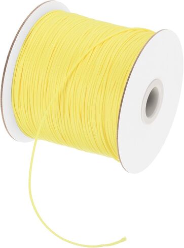 MECCANIXITY Waxed Cord 0.5mm Waxed Polyester Cord 175 Yard Wax String for Bracelet Making, Necklaces, Beading, Jewelry Making and DIY Crafts(Lake Blue) in Kuwait