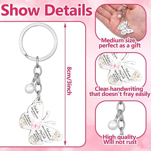 12 Pcs Spanish Christian Gifts for Women Christian Keychain with Spanish Bible Verse Prayers Cross Butterfly Flower Appreciation Keychains for Teacher Coworkers Religious Inspirational Gifts in Saudi Arabia