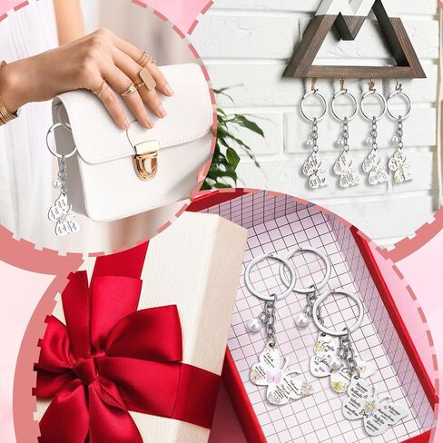12 Pcs Spanish Christian Gifts for Women Christian Keychain with Spanish Bible Verse Prayers Cross Butterfly Flower Appreciation Keychains for Teacher Coworkers Religious Inspirational Gifts in Saudi Arabia