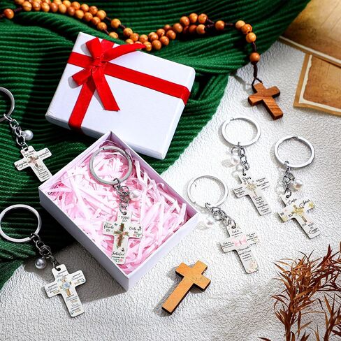 12 Pcs Spanish Christian Gifts for Women Christian Keychain with Spanish Bible Verse Prayers Cross Butterfly Flower Appreciation Keychains for Teacher Coworkers Religious Inspirational Gifts in Saudi Arabia
