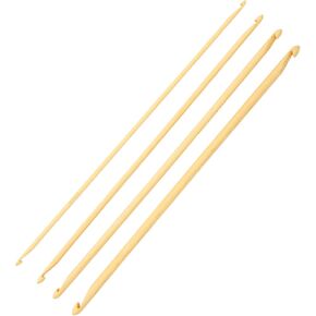 4Pcs Long Crochet Hooks, 9.4in 3mm 4mm 5mm 6mm Double Ended Crochet Hooks DIY Tunisian Crochet Hooks for Knitting Yarn Crafts