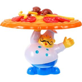Upkoch Interactive Pizza Pize-Up Balancing Game for Kids ، لعبة ممتعة لـ 2-4 لاعبين ، مثالية للأعمار 5+ ، لعبة تكديس للتسلسل للأنشطة العائلية والسفر وخيار Bithday