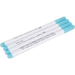 Haofy Water Erasable Pen, 4 Pieces 1mm Fabric Markers Air Erasable Pen/Water Soluble Pens for Fabric Cloth - Blue