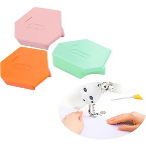 3 PCS Magnetic Seam Guide for Sewing Machine,Multifunctional Polygonal Seam Guide Hemmer Guide with Scale, Universal Sewing Accessory & Supplies for Magnet Making Machines