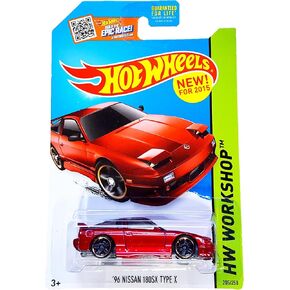 Hot Wheels 2015 HW Workshop '96 Nissan 180SX Type X 205/250, Red