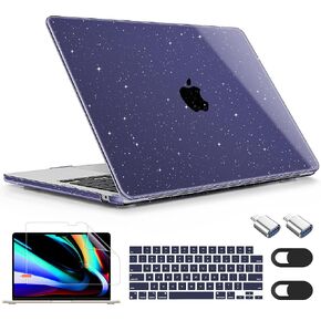 Mektron Case for 2025 M4 MacBook Air 13.6 Inch A3240, Plastic Hard Shell Cases for 2022/2024 MacBook Air 13.6" A2681/A3113 Apple M2/M3 Chip with Liquid Retina Display Fits Touch ID, Crystal Pink