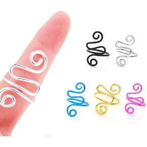 EYBDYB 5PCS,Crochet Ring,Crochet Ring for Finger,Crochet Tension Ring,Tension Rings for Crocheting,Crochet Rings for Tension,Crochet Rings,Crochet Tension Ring for Finger,Crochet Gifts,Yarn Ring