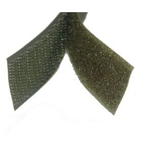 1" OD Green/Olive Drab Green Sew On Hook and Loop - 5 Yds of Hook and 5 Yds of Loop 5 Yd