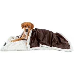 Best Friends by Sheri Premium Self-Warming Ilan Microfiber Faux Fur Pet Throw Blanket 40x50 in Brown