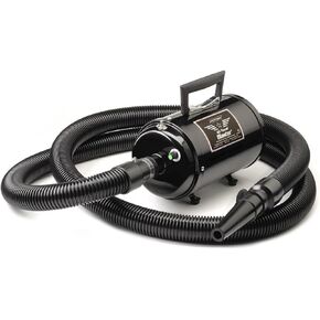 METROVAC Air Force Blaster Pet Dryer, 120V, Single Speed, Powerful, All-Steel, Cuts Drying Time, Safe for All Fur Coats, Black Matte Finish (B-3)