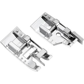 4 Pcs Stitch in Ditch Foot and 1/4''(Quarter Inch) Quilting Patchwork Presser Foot with Edge Guide Sewing Machine Presser Feet for Low Shank Snap-On Singer, Brother, Janome, Juki, More Sewing Machines
