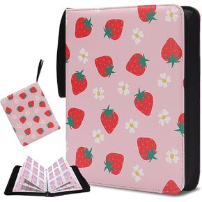 Card Binder for Pokemon 900 Pockets, Trading Card Binder 9-Pocket, Card Holder Binder Card Collector Album with 50 Removable Sleeves Card Collection Storage for Boys and Girls