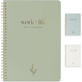 Beautiful Daily Planner and To Do List Notebook For Work And Life - The Perfect Undated Planner to Easily Organize Business Tasks and Appointments - Stylish Office Organizer and School Supplies for Women