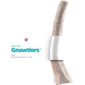 Pet Parents Gnawtlers® - Premium Split Antlers for Dogs, Naturally Shed Split Elk Antlers, All Natural Split Elk Antler Dog Chew, Specially Selected from The Heartland Regions (Small)