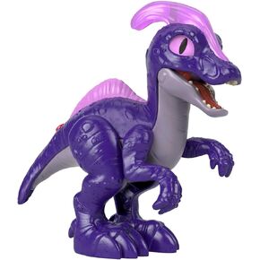 Fisher-Price Imaginext Jurassic World Dinosaur Toy Deluxe Parasaurolophus XL Figure, Lights & Sounds, for Pretend Play Preschool Kids Ages 3+ Years