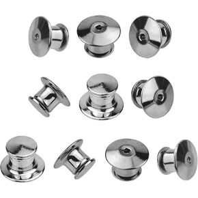 10 PCS Pin Backs, Pins for Backpacks, Pin Backs Locking, Pin Lock, Metal Pin Locks Back for Enamel Pins (10)