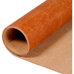 4-5oz Veg Tan Leather Sheets for Crafts - Full Grain Tooling Leather Sheet, Pre Cut Leather Shapes in Square for DIY Leather Working (Brown: 12" x 24")